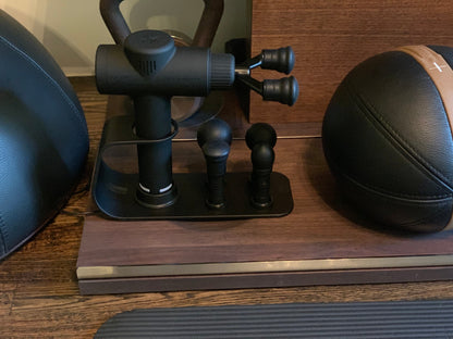 Introducing the ultimate 2-in-1 charging station – the perfect companion for your MVP-2000 Percussion Massager. With premium technology, it swiftly charges your massage gun while providing convenient access to your device and ProTips™. Say goodbye to clut