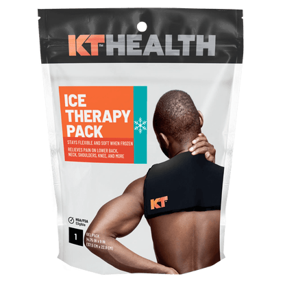 The KT Health Ice Therapy Pack is the best way to get cold therapy for sore muscles and joints in a comfortable and effective way. Designed specifically for use on areas including lower back, neck, shoulders, and more, anywhere too big for a sleeve. With