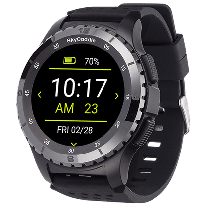 Golf’s largest and brightest color touchscreen measuring 1.39” (3.5 cm) Preloaded with over 35,000 of SkyGolf's ground-verified, error-corrected maps for unmatched accuracy Full HD graphics for stunning HoleVue® and IntelliGreen® imagery Powered by ultra-