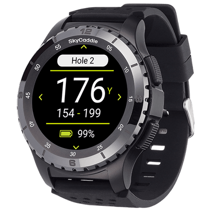 Golf’s largest and brightest color touchscreen measuring 1.39” (3.5 cm) Preloaded with over 35,000 of SkyGolf's ground-verified, error-corrected maps for unmatched accuracy Full HD graphics for stunning HoleVue® and IntelliGreen® imagery Powered by ultra-
