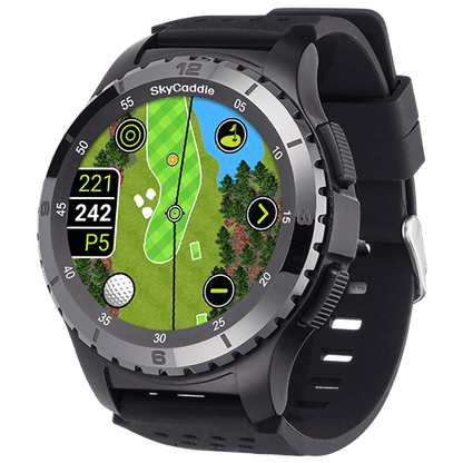 Golf’s largest and brightest color touchscreen measuring 1.39” (3.5 cm) Preloaded with over 35,000 of SkyGolf's ground-verified, error-corrected maps for unmatched accuracy Full HD graphics for stunning HoleVue® and IntelliGreen® imagery Powered by ultra-