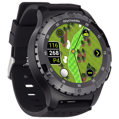 Golf’s largest and brightest color touchscreen measuring 1.39” (3.5 cm) Preloaded with over 35,000 of SkyGolf's ground-verified, error-corrected maps for unmatched accuracy Full HD graphics for stunning HoleVue® and IntelliGreen® imagery Powered by ultra-