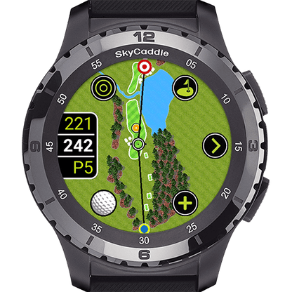Golf’s largest and brightest color touchscreen measuring 1.39” (3.5 cm) Preloaded with over 35,000 of SkyGolf's ground-verified, error-corrected maps for unmatched accuracy Full HD graphics for stunning HoleVue® and IntelliGreen® imagery Powered by ultra-