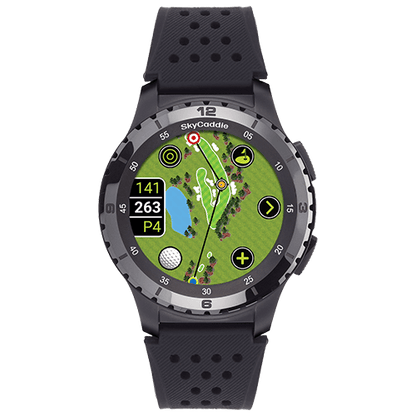 Golf’s largest and brightest color touchscreen measuring 1.39” (3.5 cm) Preloaded with over 35,000 of SkyGolf's ground-verified, error-corrected maps for unmatched accuracy Full HD graphics for stunning HoleVue® and IntelliGreen® imagery Powered by ultra-