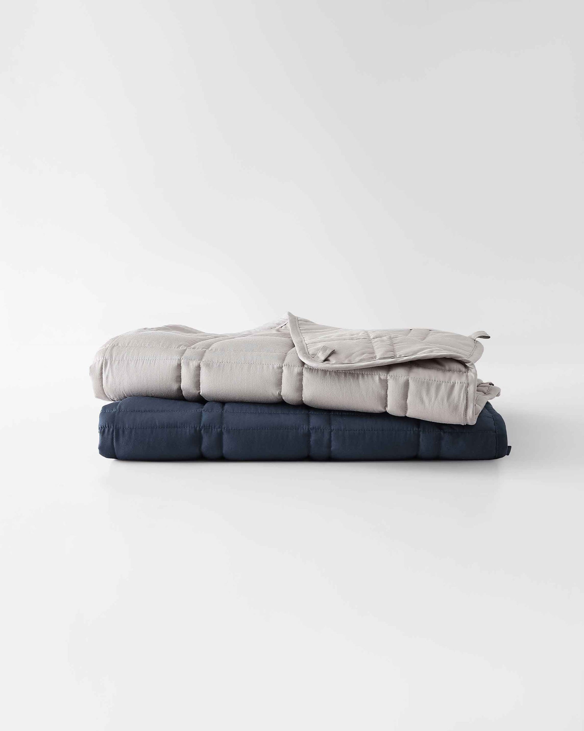 The gentle benefits of a weighted blanket in a compact size! Place it on your lap for better focus while working, on-the-go comfort traveling, or across your body after yoga for a next level savasana. Optional cover has a simple sham closure and connectiv