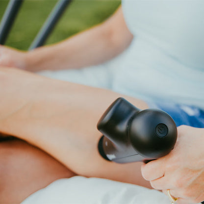 The iReliev Percussion Massage Gun is a simple device to use and enjoy. You’ll move with more ease, have a better range of motion, and experience less pain as the massager promotes increased blood flow throughout your body. The massager features one butto