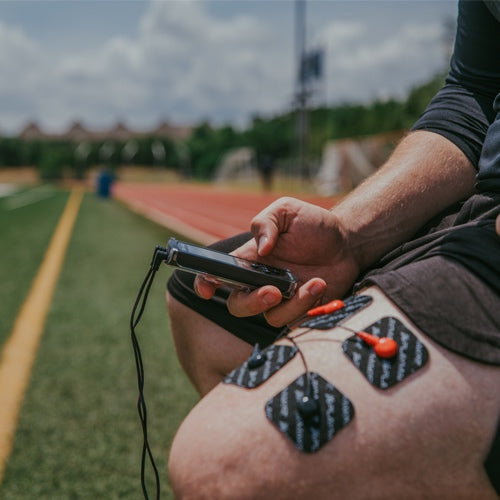 The features of the PlayMakar® SPORT Muscle Stimulator make it versatile and portable electric tens and ems units without sacrificing power. This system comes with 10 pre-set programs designed to help improve the quality of muscle warm-up, build strength,