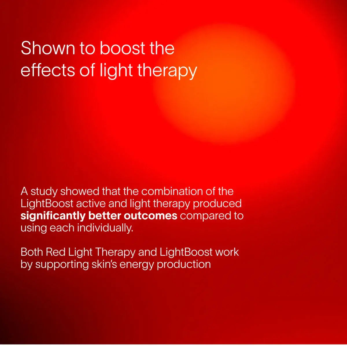 Daily serum for signs of aging. Supercharge your radiance. Powered by our exclusive LightBoost™ Complex, this lightweight, fast-absorbing formula boosts the effects of light therapy while targeting visible signs of aging.Helps support visibly firmer skin,