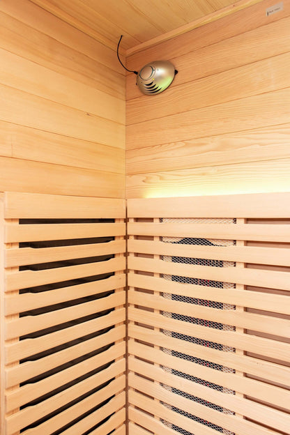 Reach the Peak of Wellness with Shasta Compact. Powerful. Premium. Introducing the Peak Saunas Shasta—a meticulously crafted 1-person infrared sauna designed for those who refuse to compromise on quality, technology, or wellness benefits. Built from susta