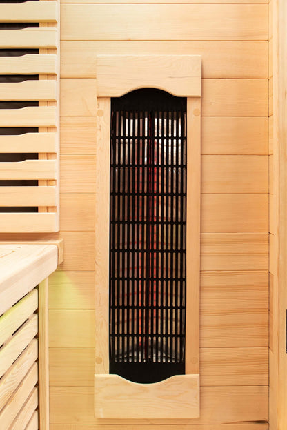 Reach the Peak of Wellness with Shasta Compact. Powerful. Premium. Introducing the Peak Saunas Shasta—a meticulously crafted 1-person infrared sauna designed for those who refuse to compromise on quality, technology, or wellness benefits. Built from susta
