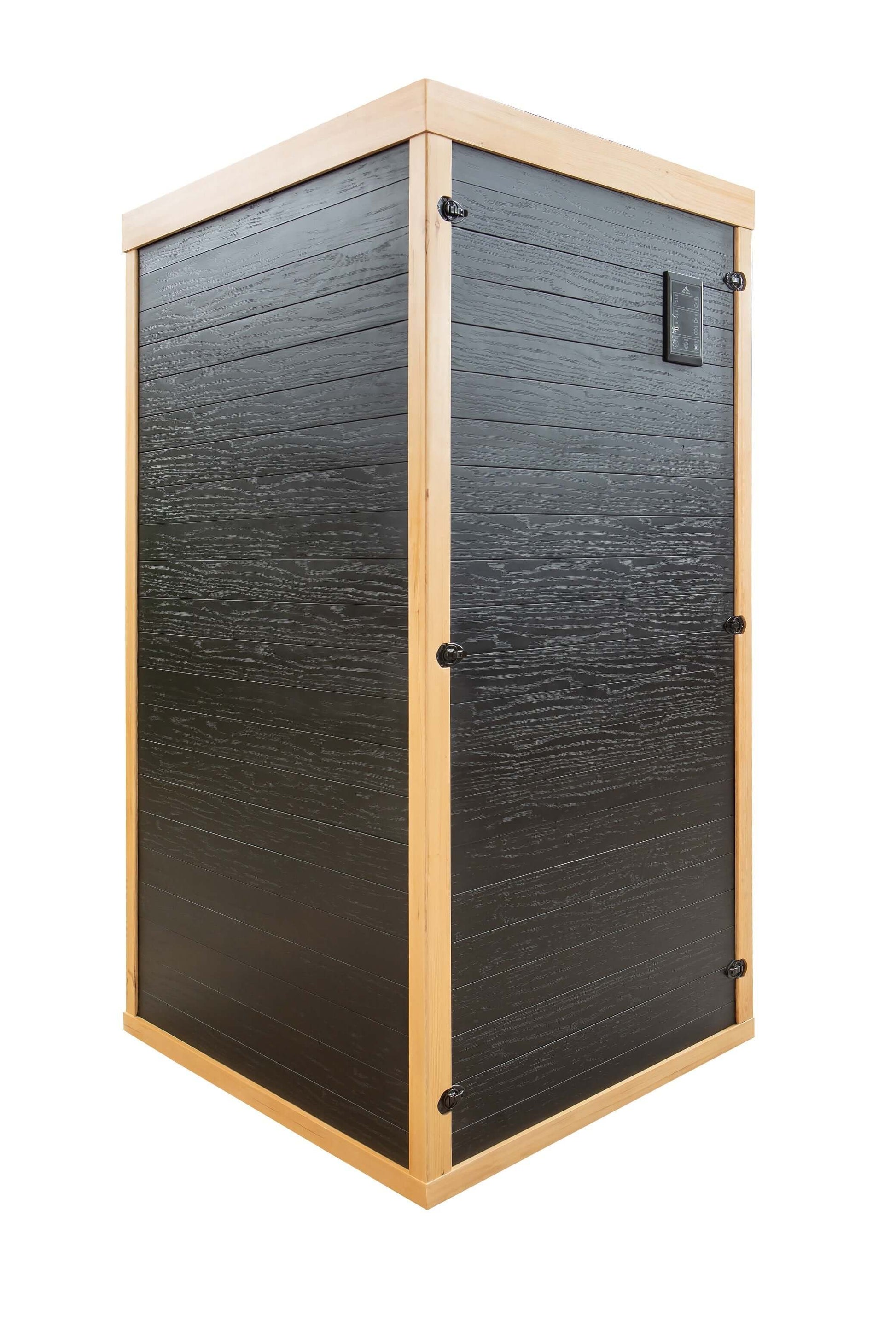 Reach the Peak of Wellness with Shasta Compact. Powerful. Premium. Introducing the Peak Saunas Shasta—a meticulously crafted 1-person infrared sauna designed for those who refuse to compromise on quality, technology, or wellness benefits. Built from susta
