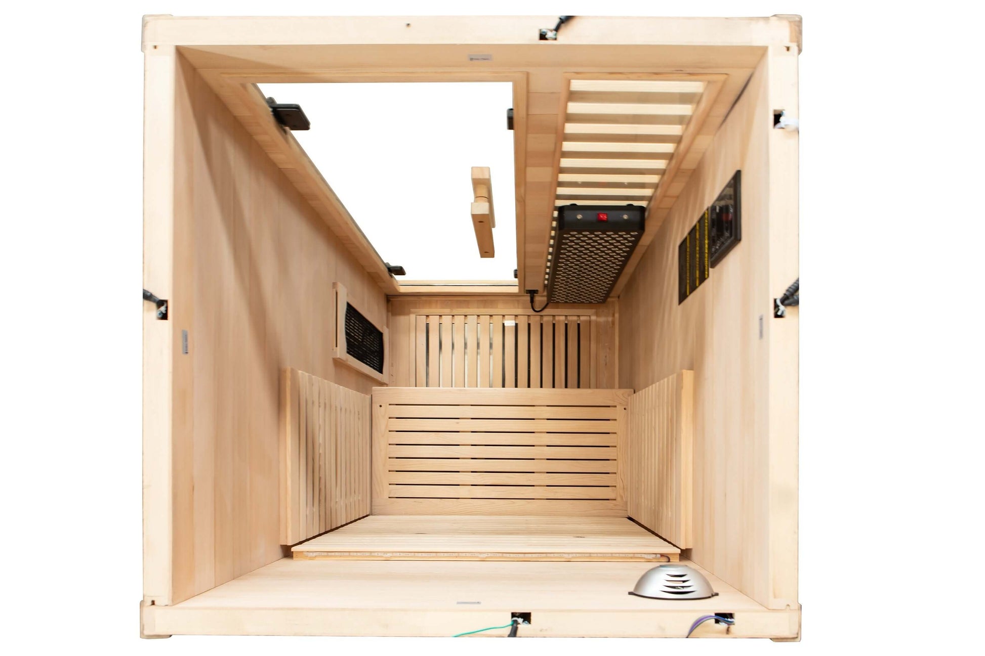 Reach the Peak of Wellness with Shasta Compact. Powerful. Premium. Introducing the Peak Saunas Shasta—a meticulously crafted 1-person infrared sauna designed for those who refuse to compromise on quality, technology, or wellness benefits. Built from susta