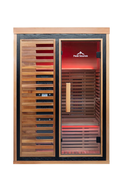 Reach the Peak of Wellness with Fuji More space. More heat. More relaxation. Introducing the Peak Saunas Fuji—the most spacious and feature-rich 2-person infrared sauna available. Designed for those who crave luxury, comfort, and powerful wellness benefit