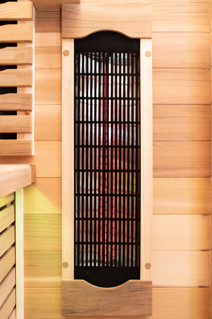 Reach the Peak of Wellness with Rainier Luxury. Performance. Precision. All in one. Introducing the Peak Saunas Rainier—a 1-person infrared sauna meticulously crafted for those who demand more from their wellness routine. Built from stunning Canadian red