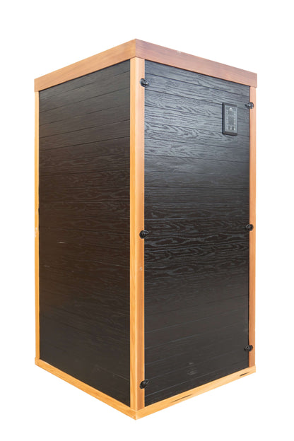 Reach the Peak of Wellness with Rainier Luxury. Performance. Precision. All in one. Introducing the Peak Saunas Rainier—a 1-person infrared sauna meticulously crafted for those who demand more from their wellness routine. Built from stunning Canadian red