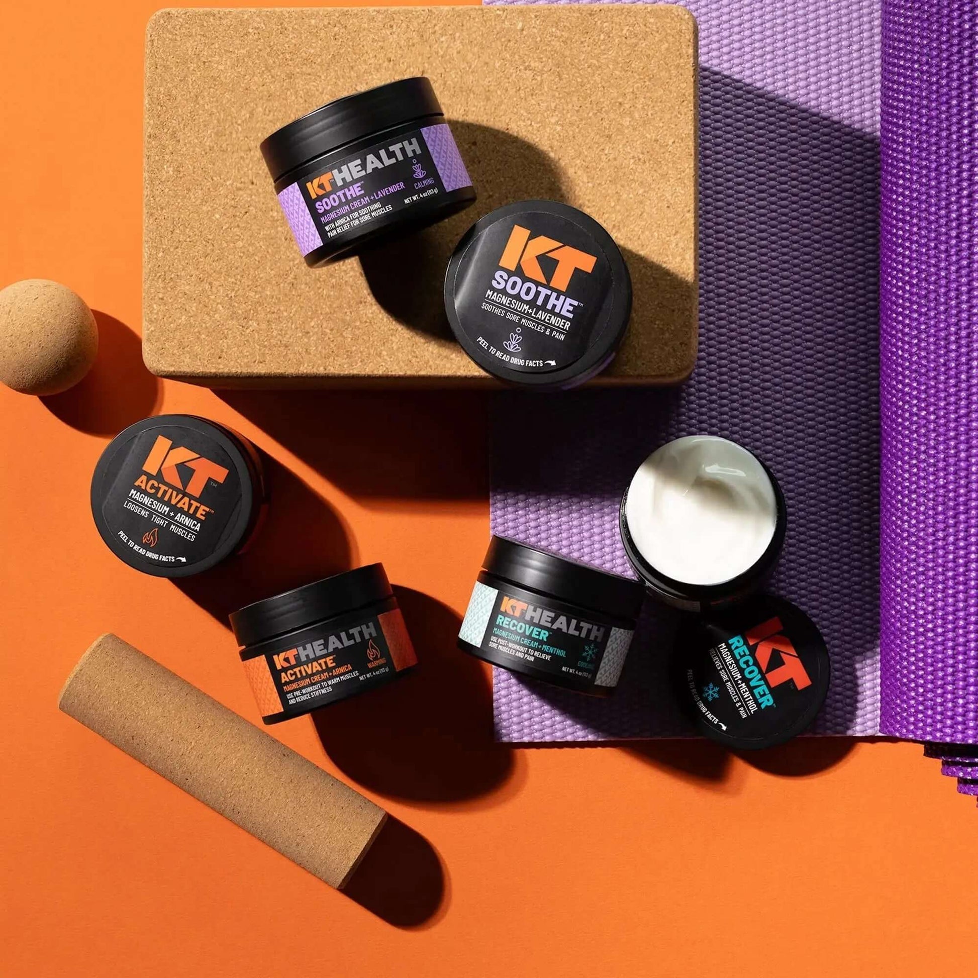 Unlock Your Best Performance and enhance muscle recovery with KT Health Magnesium Creams – the ultimate solution for pre- and post-workout muscle care, relief and calming recovery. Designed for athletes and active individuals, our innovative creams provid