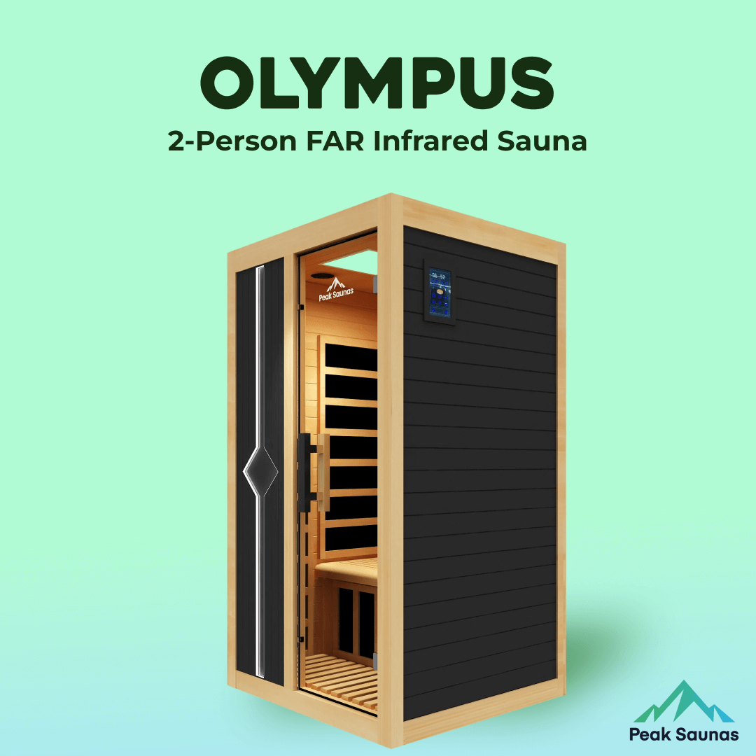 Reach the Peak of Wellness with Olympus Refined design. Elevated wellness. Built to impress. Introducing the Peak Saunas Olympus—a masterfully designed indoor FAR infrared sauna that brings together the healing power of full-body infrared therapy with the