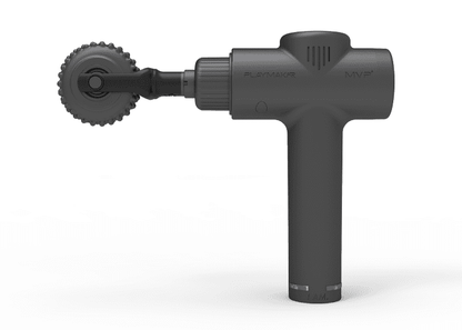 Our patent-pending GlidePro™ Roller Massage Head simulates the popular elbow technique used in massage therapy, also known as stripping. It delivers continuous pressure across the narrow bands of soft tissue to help release myofascial trigger points. For