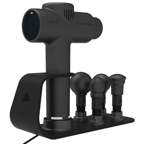 Introducing the ultimate 2-in-1 charging station – the perfect companion for your MVP-2000 Percussion Massager. With premium technology, it swiftly charges your massage gun while providing convenient access to your device and ProTips™. Say goodbye to clut