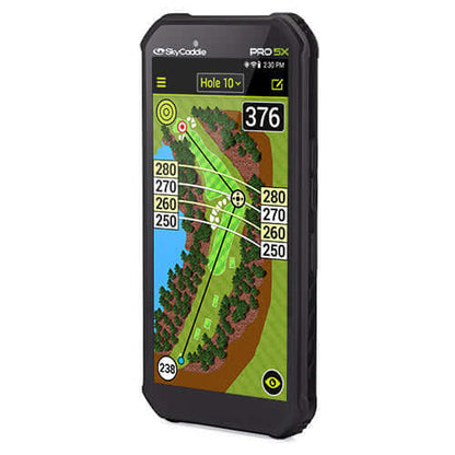 Now with SkyGolf’s proprietary TruePoint Precision Positioning Technology, the PRO 5X is the fastest and most powerful SkyCaddie in history, with laser accuracy to meet the demands of professional golfers and recreational golfers who recognize the importa