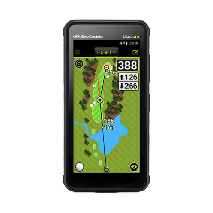 The new PRO 4X packs all the features of the larger top of the range PRO 5X into a more compact body, while offering a sleeker and slimmer design compared to the previous SX400 model. Equipped with SkyGolf’s proprietary dual-frequency TruePoint Positionin