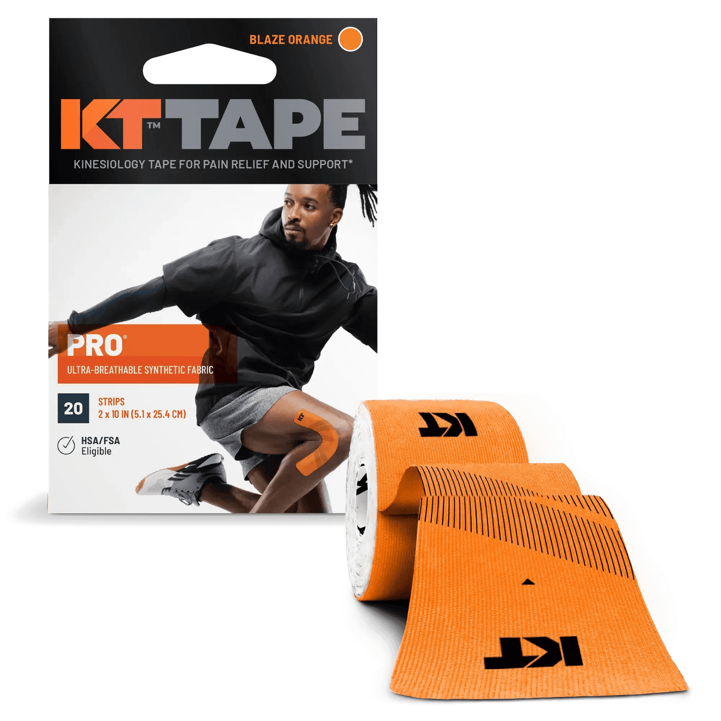 Need support that will endure your toughest workout? KT Tape Pro® is here for you. It has been designed to relieve pain and provide support where you need it, staying in place through multiple workouts. * KT Tape Pro® was created with performance in mind,