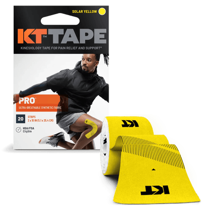Need support that will endure your toughest workout? KT Tape Pro® is here for you. It has been designed to relieve pain and provide support where you need it, staying in place through multiple workouts. * KT Tape Pro® was created with performance in mind,