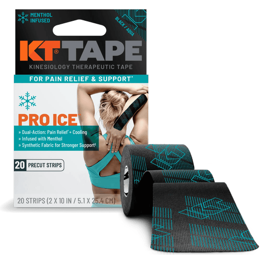 Unlock Your Movement Potential with KT Tape® Pro Ice™Introducing KT Tape® Pro Ice™ – the ultimate solution for dual-action: pain relief + cooling. Crafted with cutting-edge technology and designed for athletes like you, KT Tape® Pro Ice™ combines the reli