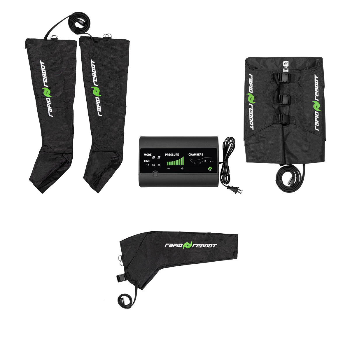 Tailored to complement our CLASSIC unit, the Complete package of compression boots, hips and arm offers the essential tools that accelerate your recovery, ensuring readiness for intense training sessions.