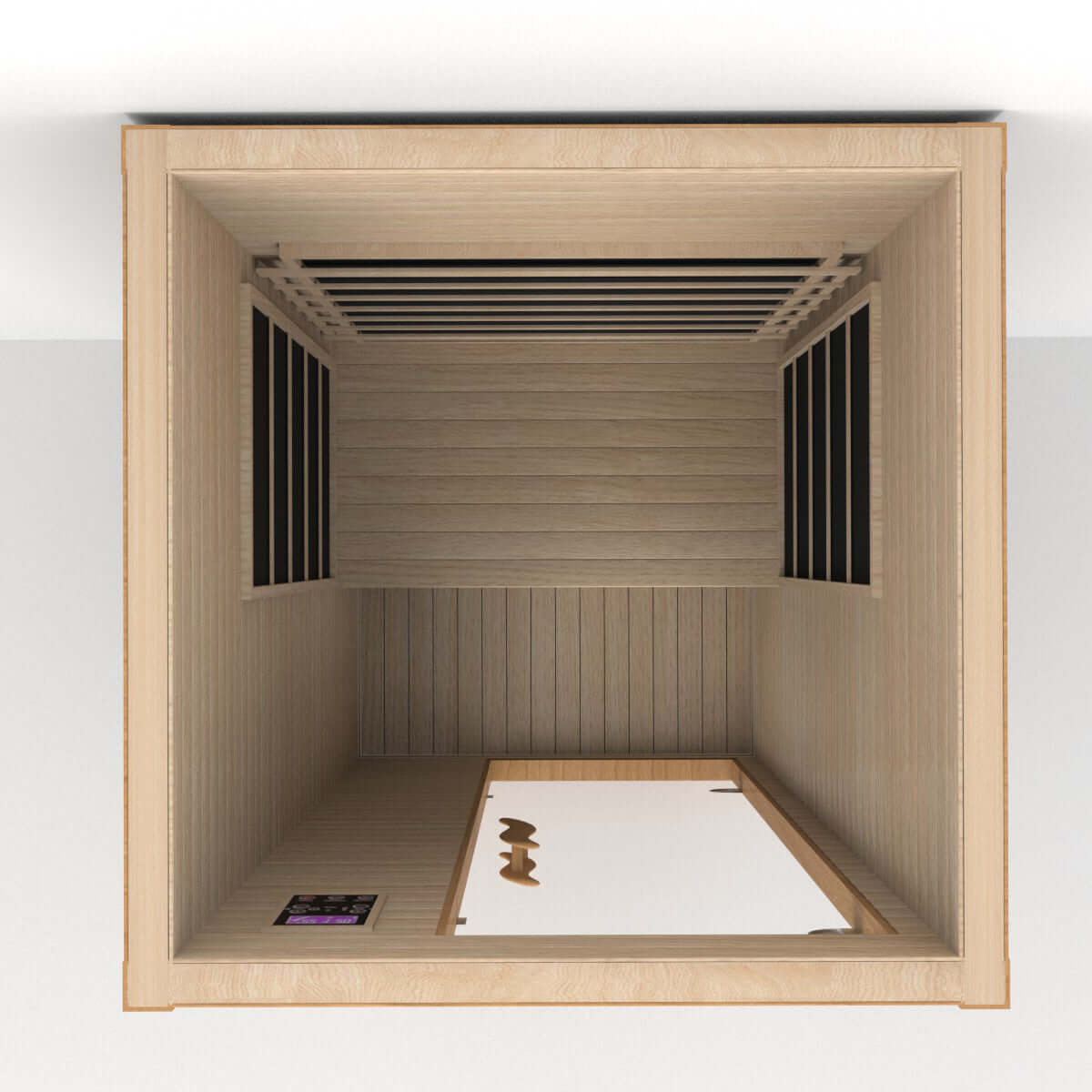 Product Description 01.Introduction Far-infrared sauna room is a new generation of sauna equipment heated byfull spectrum and carbon panel, with wooden sauna house as the carrier. The heating plate is inlaid around the sauna room, the heating is even and