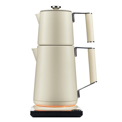 Redesigned for durability. Flawlessly engineered to combine aesthetics and functionality. The Saki Turkish Tea Maker is elegantly designed and flawlessly engineered to combine aesthetics and functionality. The Turkish Tea Maker was redesigned to elevate y