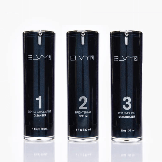 Our easy-to-use system has everything a guy needs to keep looking good with 3 simple, high-impact steps that specifically target concerns men face on the daily: rough skin, buildup, razor burn/bumps and yes, even breakouts and wrinkles. Just follow the nu