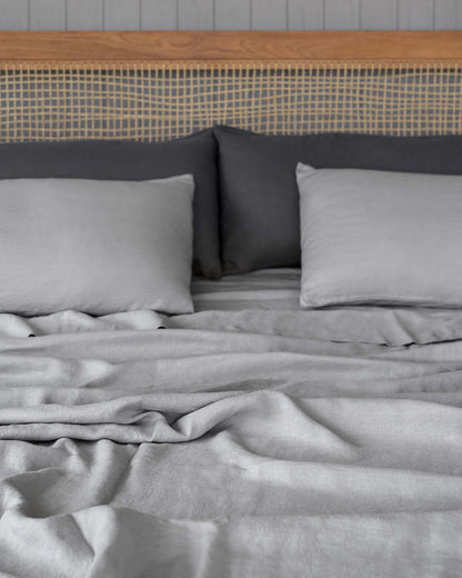 Classically elegant European linen sheets for hot and cool sleepers alike. Exceptionally durable, breathable, and luxuriously relaxed, our stonewashed natural fibers start soft and grow softer with time. An heirloom-quality investment that will last for d