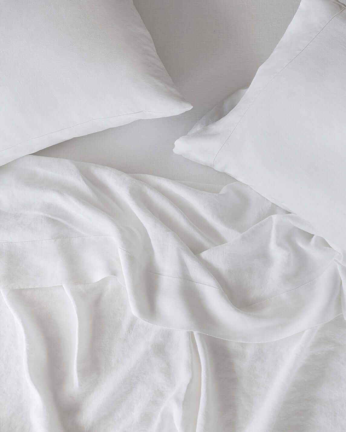 Classically elegant European linen sheets for hot and cool sleepers alike. Exceptionally durable, breathable, and luxuriously relaxed, our stonewashed natural fibers start soft and grow softer with time. An heirloom-quality investment that will last for d