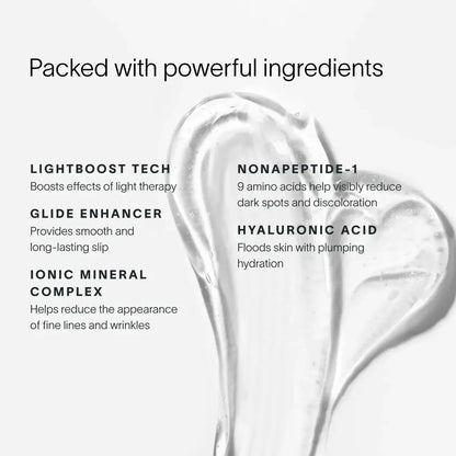 This award-winning Skincare Wand uses 4 advanced technologies to visibly soften fine lines, boost radiance, and refresh tired skin. With a rotating head and built-in timer, you're in control of where results appear. After 8 weeks, visibly reduces: Fine li