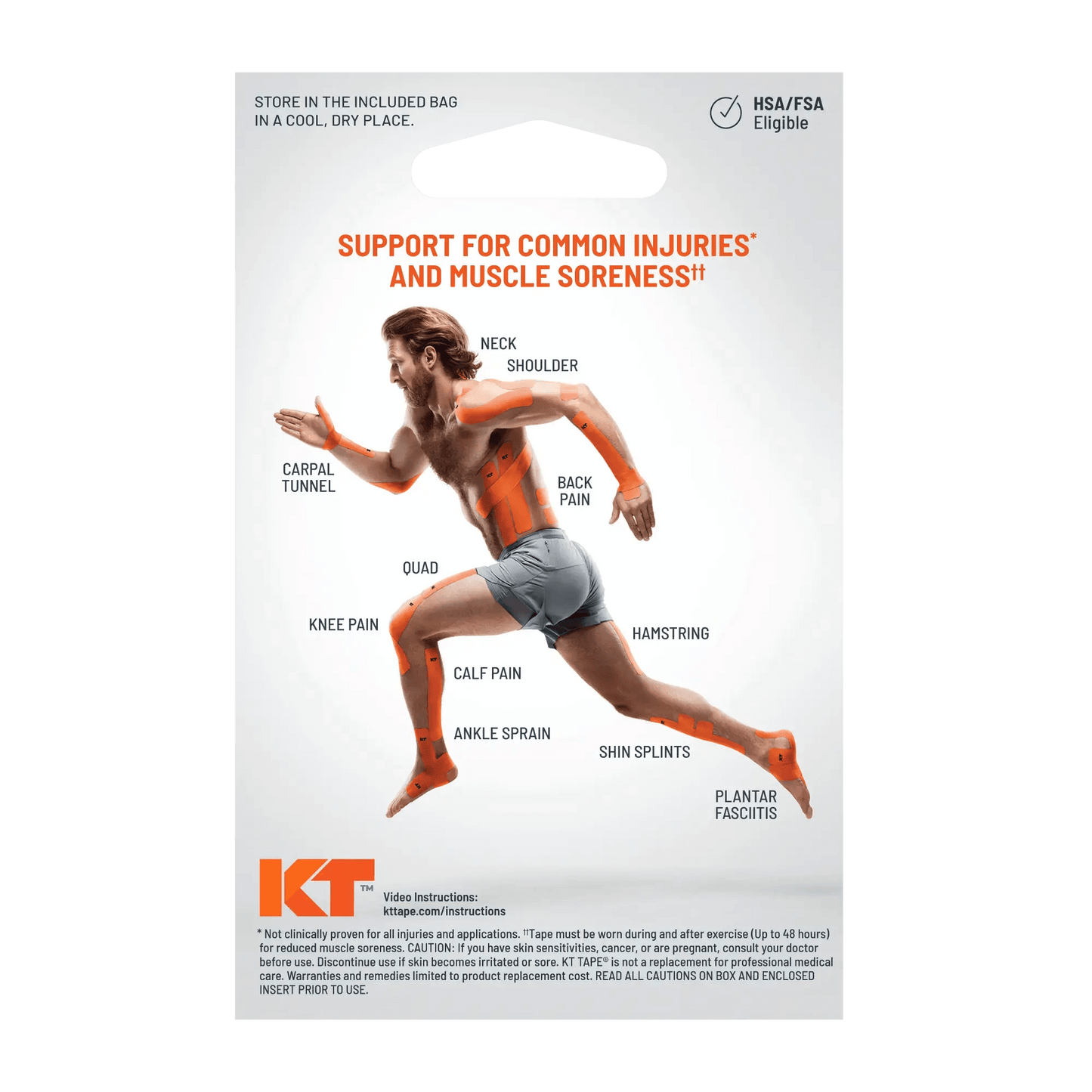 Rest, repair, and relax with KT Tape Soothe™. This soothing kinesiology tape features our classic, pain-relieving support along with a soothing combination of lavender and magnesium. Thoughtfully designed to elicit calming sensations via aromatherapy, KT