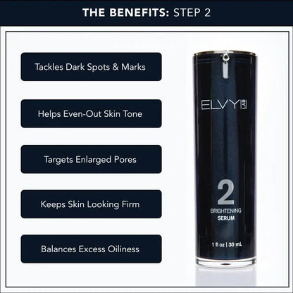 Our easy-to-use system has everything a guy needs to keep looking good with 3 simple, high-impact steps that specifically target concerns men face on the daily: rough skin, buildup, razor burn/bumps and yes, even breakouts and wrinkles. Just follow the nu