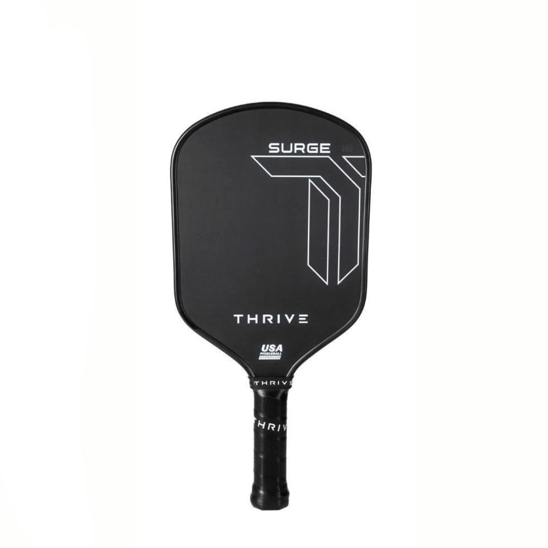 The SURGE is the perfect combination of control, spin, and power in an ALL COURT PADDLE. This hybrid shape 16mm paddle is perfectly weighted and balanced to suit all levels of players. By allowing the player to choose a specific swing weights, it allows t