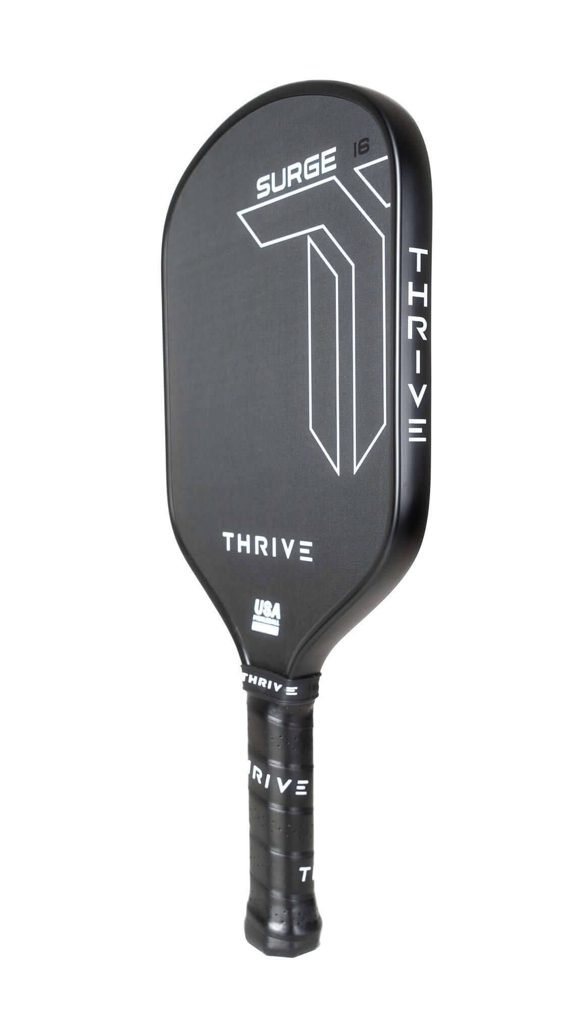 The SURGE is the perfect combination of control, spin, and power in an ALL COURT PADDLE. This hybrid shape 16mm paddle is perfectly weighted and balanced to suit all levels of players. By allowing the player to choose a specific swing weights, it allows t
