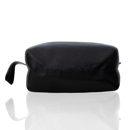 Waterproof toiletry bag that comfortably fits your ELVY Lab regimen with room for adding additional toiletries. Boasts a top zipper with a side loop handle for easy handling.