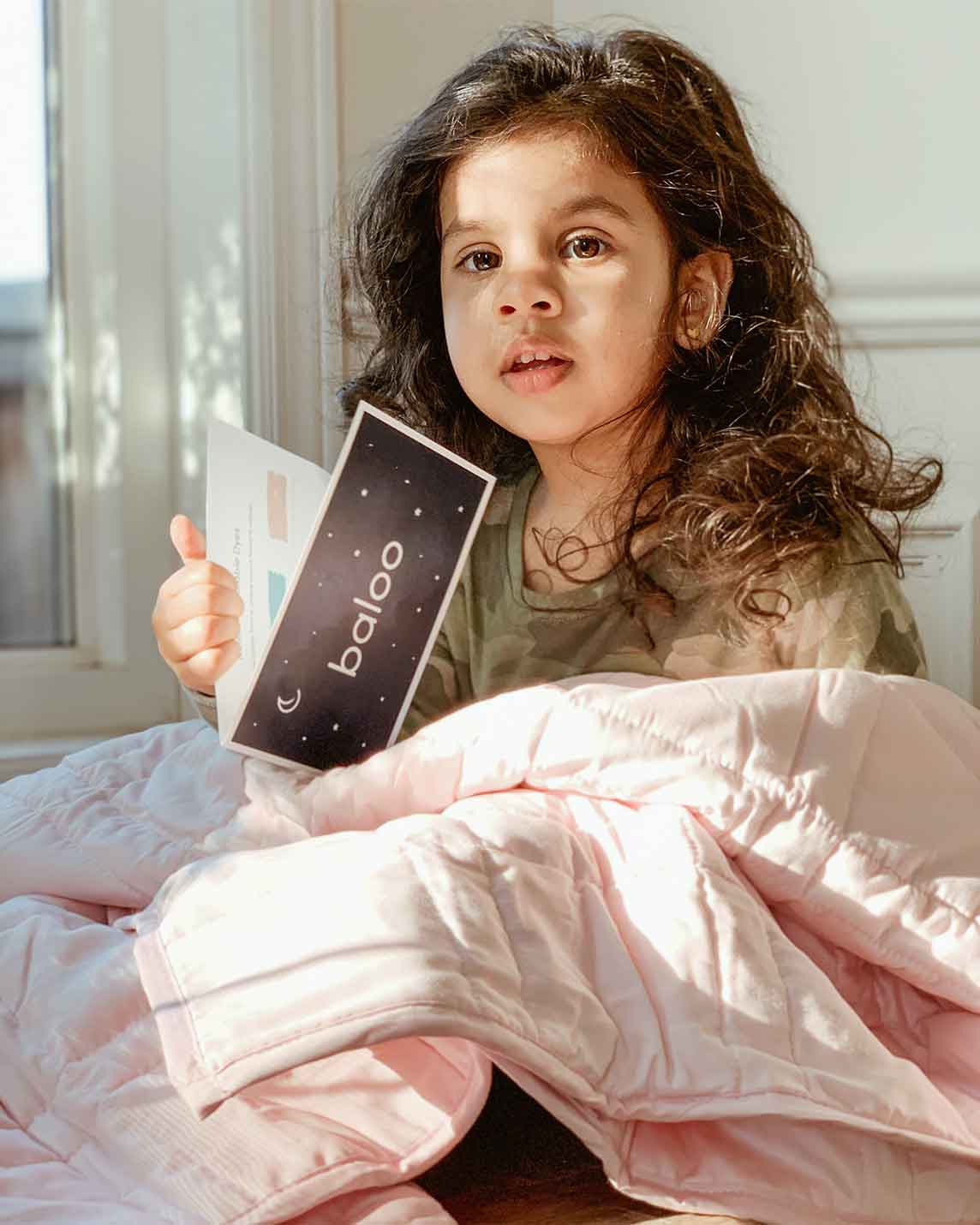 The Baloo Mini feels like a gentle hug, making bedtime and naptime a breeze for kids and adults! The cool and breathable designs are chemical-free and 100% cotton, with a gentle weight that they'll love. Unwind after a long or exciting day with a natural