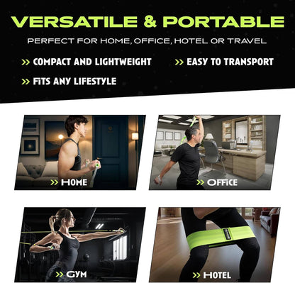 The Ex Kit by Rage Fitness is a revolutionary resistance & recovery kit. The Ex Kit is a complete home gym equipment solution, a lightweight design conveniently packed into a nylon-padded durable "gym in a bag" featuring a zipper pocket, webbing handle, a