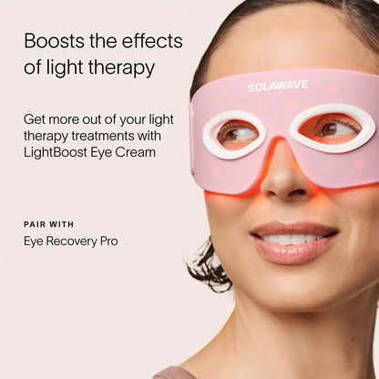 Daily eye cream for signs of aging. Supercharge your radiance.Powered by our exclusive LightBoost™ Complex, this velvety, cooling eye cream boosts the effects of light therapy while targeting signs of aging around the delicate eye area.Helps visibly reduc