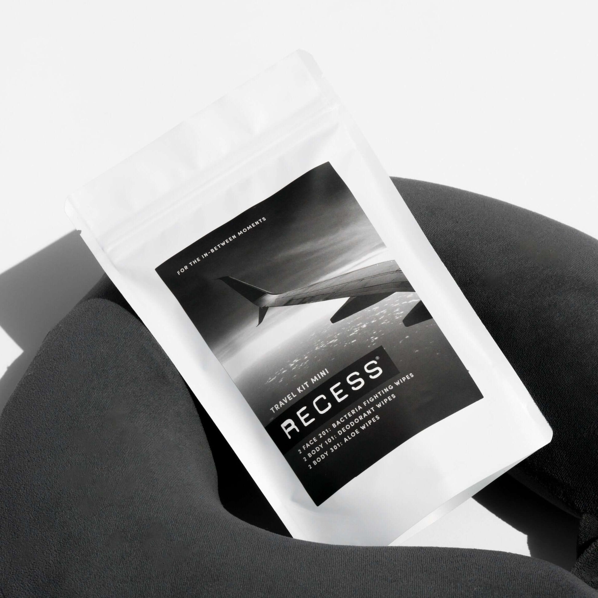 #myrecess is travel Planes, trains and automobiles -- wherever your travel takes you, RECESS is there. Swap your giant heavy toiletry kit for the travel kit and keep it simple. Bonus: no repackaging your go-to's into TSA friendly bottles. (We're TSA appro