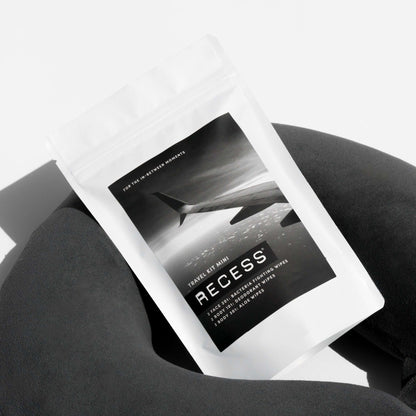 #myrecess is travel Planes, trains and automobiles -- wherever your travel takes you, RECESS is there. Swap your giant heavy toiletry kit for the travel kit and keep it simple. Bonus: no repackaging your go-to's into TSA friendly bottles. (We're TSA appro