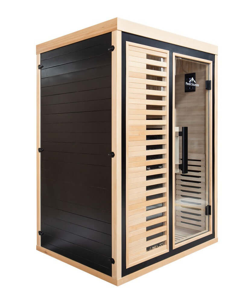 Reach the Peak of Wellness with Everest Compact. Powerful. Premium. Introducing the Peak Saunas Everest—a meticulously crafted smart 2-person infrared sauna designed for those who refuse to compromise on personal space, quality, technology, or wellness be