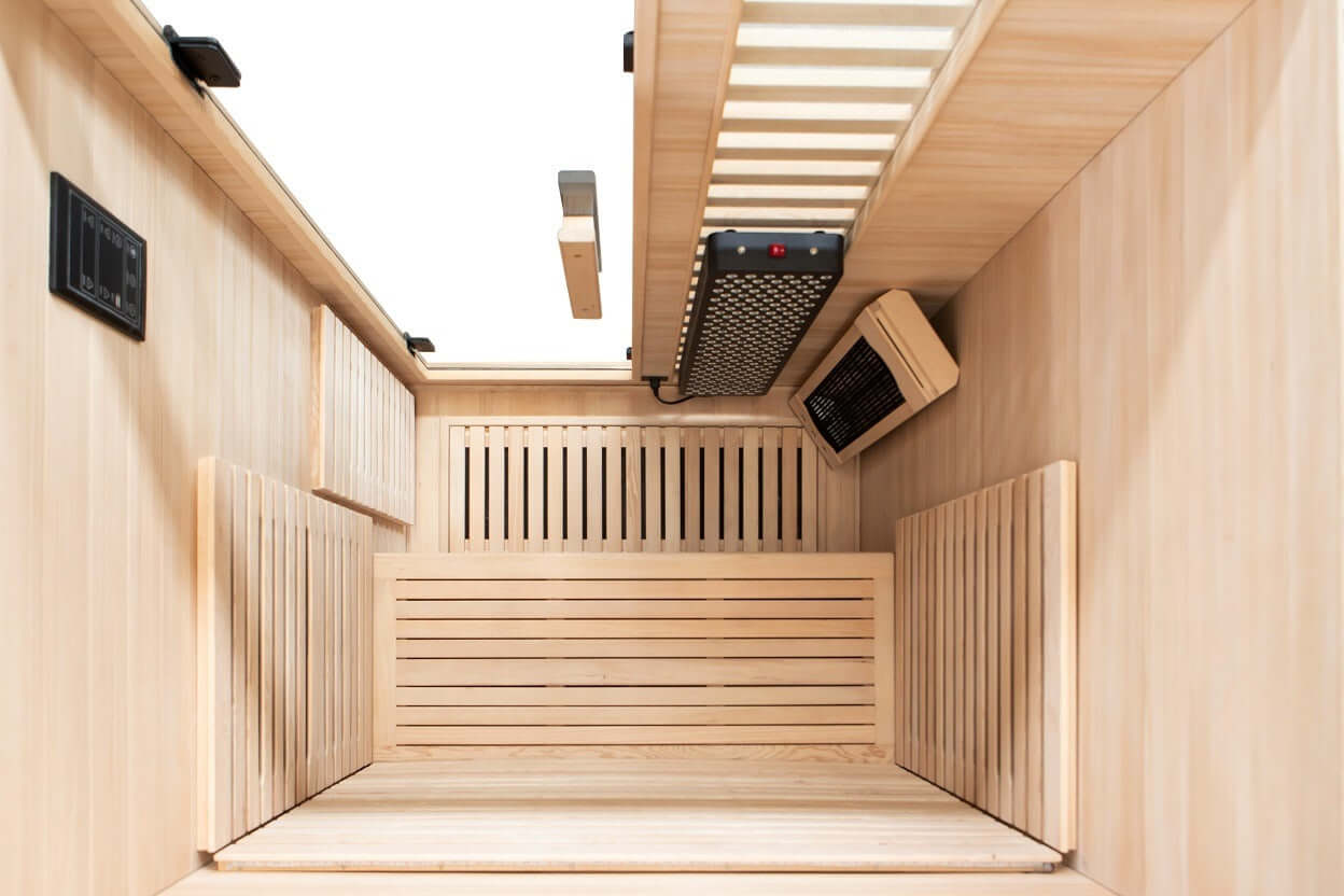 Reach the Peak of Wellness with Everest Compact. Powerful. Premium. Introducing the Peak Saunas Everest—a meticulously crafted smart 2-person infrared sauna designed for those who refuse to compromise on personal space, quality, technology, or wellness be