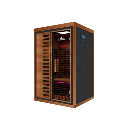Reach the Peak of Wellness with Fuji More space. More heat. More relaxation. Introducing the Peak Saunas Fuji—the most spacious and feature-rich 2-person infrared sauna available. Designed for those who crave luxury, comfort, and powerful wellness benefit
