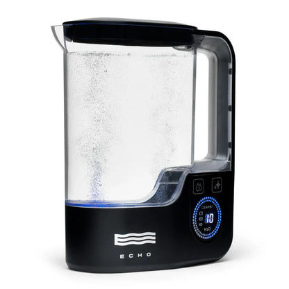 The Echo Hydrogen Water Pitcher infuses water with hydrogen molecules to support hydration and wellness, providing an enjoyable and refreshing water experience for the whole family. This sleek and user-friendly hydrogen water machine uses advanced technol