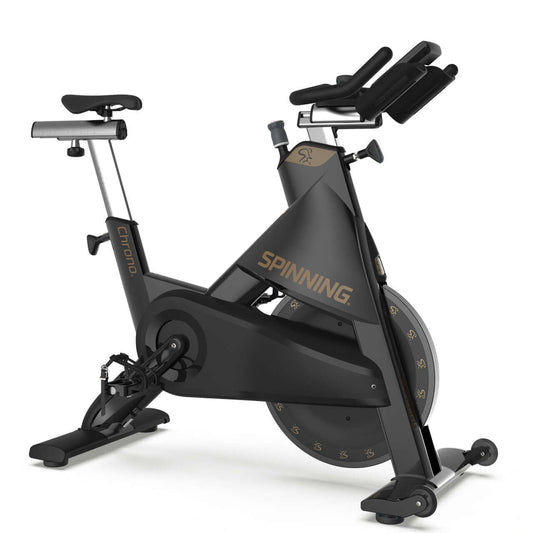 Meet the Chrono®! Spinning® continues to raise the bar for power bikes with the latest innovation in power-meter technology. Designed to last, the Chrono® has upgraded features such as a new magnetic resistance system, Fusion Drive® belt system, sturdy, s